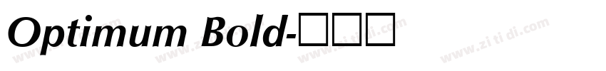 Optimum Bold字体转换